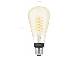 PHILIPS Hue White LED Filament Lamp E27/7W ST72 -LED-lampen Lamp Bulb Shop DV 8 10391824 03 4c RO 20220519111751