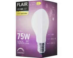 FLAIR LED Lamp E27/7,5W A60 Warmwit Mat -LED-lampen Lamp Bulb Shop DV 8 10436359 05 4c DE 20220608171756