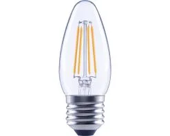 FLAIR LED Lamp E27/2W C35 Warmwit Helder