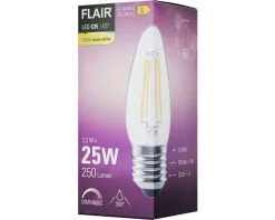 FLAIR LED Lamp E27/2W C35 Warmwit Helder -LED-lampen Lamp Bulb Shop DV 8 10437224 05 4c DE 20220401114753