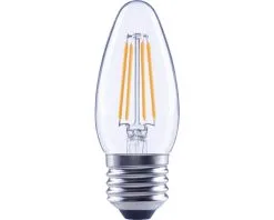 FLAIR LED Lamp E27/4W C35 Warmwit Helder