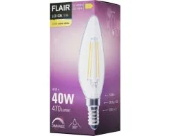 FLAIR LED Lamp E14/4W C35 Warmwit Helder -LED-lampen Lamp Bulb Shop DV 8 10437372 05 4c DE 20220401121758