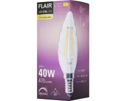 FLAIR LED Lamp E14/4W CT35 Warmwit Helder -LED-lampen Lamp Bulb Shop DV 8 10437383 05 4c DE 20220401114653