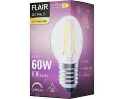 FLAIR LED Lamp E27/5,5W G45 Warmwit Helder -LED-lampen Lamp Bulb Shop DV 8 10437395 05 4c DE 20220401124750