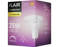 FLAIR LED Lamp GU5.3/3W MR16 Warmwit -LED-lampen Lamp Bulb Shop DV 8 10437674 03 4c DE 20220329071754