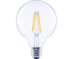 FLAIR LED Lamp E27/6,5W G95 Warmwit Helder