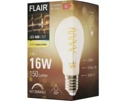 FLAIR LED Lamp E27/2W A60 Spiraal Warmwit Amber -LED-lampen Lamp Bulb Shop DV 8 10445494 05 4c DE 20220401171654