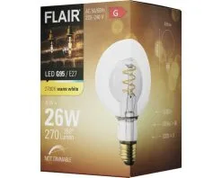 FLAIR LED Lamp E27/4W G95 Warmwit Helder/rookglas -LED-lampen Lamp Bulb Shop DV 8 10445651 03 4c DE 20220329064757