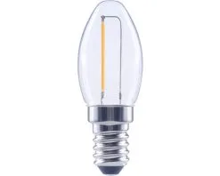 FLAIR LED Schakelbordlamp E14/0,45W C7 Warmwit Helder