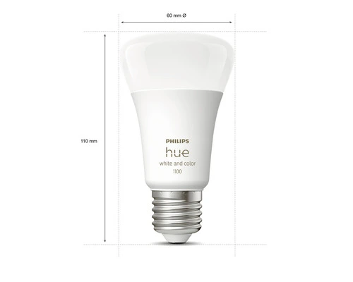 PHILIPS Hue White And Color Ambiance LED-lamp E27/9W A60 RGBW, 2 Stuks 8 PHILIPS Hue White And Color Ambiance LED-lamp E27/9W A60 RGBW, 2 Stuks - Afbeelding 6