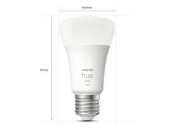 PHILIPS Hue White LED-lamp E27/9,5W A60 Warmwit, 2 Stuks -LED-lampen Lamp Bulb Shop DV 8 10476586 08 4c DE 20220513091654
