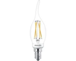 PHILIPS LED-lamp E14/3,4W BA35 WarmGlow Helder