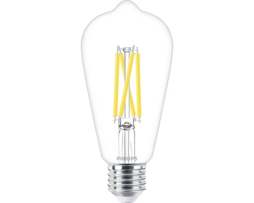 PHILIPS LED-lamp E27/5,9W ST64 WarmGlow Helder 3 PHILIPS LED-lamp E27/5,9W ST64 WarmGlow Helder