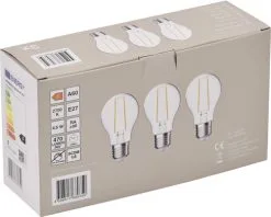 LED Lamp E27/4,5W A60 Warmwit Helder, 3 Stuks -LED-lampen Lamp Bulb Shop DV 8 10548772 02 4c DE 20221223101655