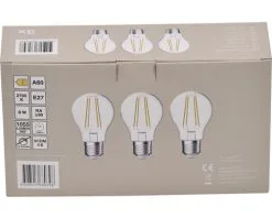 LED Lamp E27/8W A60 Warmwit Helder, 3 Stuks -LED-lampen Lamp Bulb Shop DV 8 10548777 03 4c DE 20221223101655