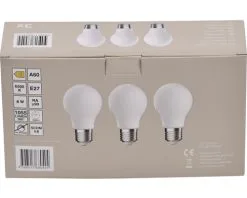 LED Lamp E27/8W A60 Daglichtwit Mat, 3 Stuks -LED-lampen Lamp Bulb Shop DV 8 10548778 02 4c DE 20221223101655