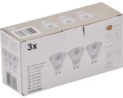 LED Lamp GU10/4,9W PAR16 Warmwit Helder, 3 Stuks -LED-lampen Lamp Bulb Shop DV 8 10549061 02 4c DE 20221223101655