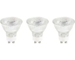LED Lamp GU10/4,9W PAR16 Warmwit Helder, 3 Stuks