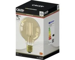 CALEX LED Filament Lamp E27/4,5W G95 Warmwit Goud