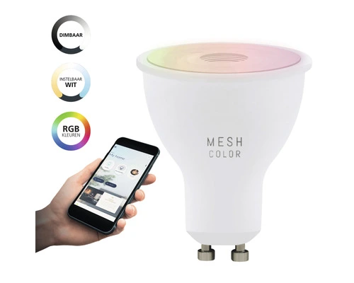 EGLO CROSSLINK.Z LED Lamp GU10/5W Reflectorvorm RGB+CCT Mat 5 EGLO CROSSLINK.Z LED Lamp GU10/5W Reflectorvorm RGB+CCT Mat - Afbeelding 3