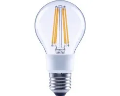 FLAIR LED Filament Lamp Met Batterij E27/6,5W Kogelvorm Helder